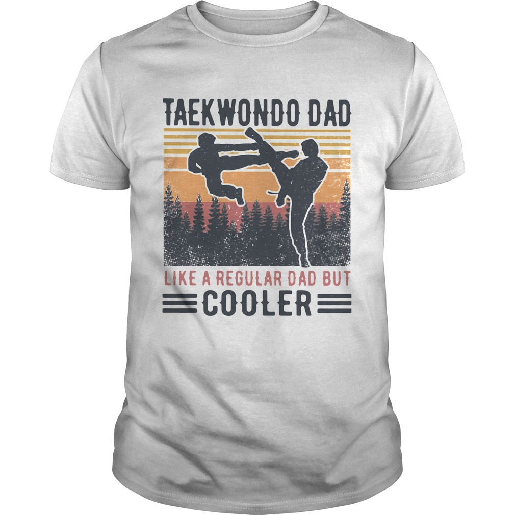 Taekwondo Dad Like A Regular Dad But Cooler Vintage  Unisex