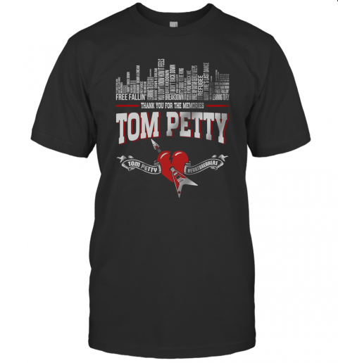 Thank You For The Memories Tom Petty Heartbreakers T-Shirt