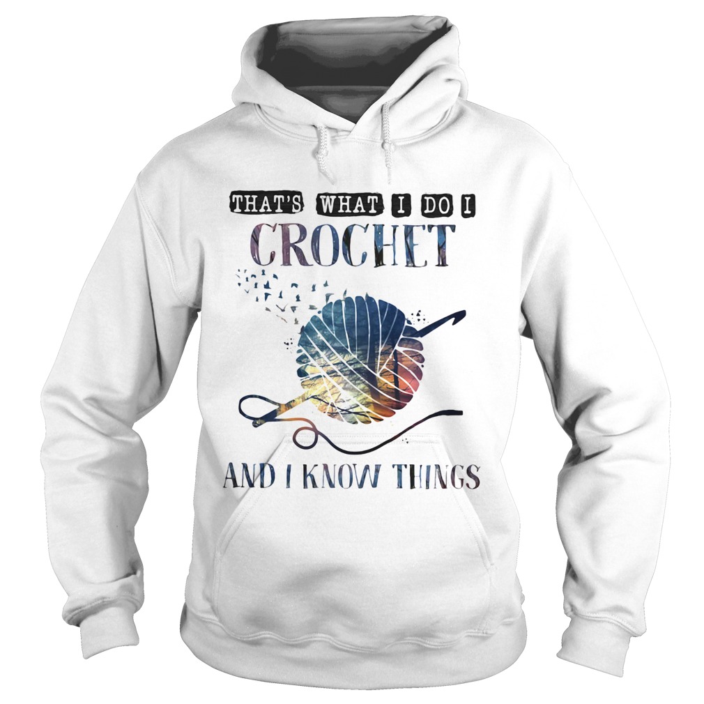 Thats what I do I crochet and I know things  Hoodie