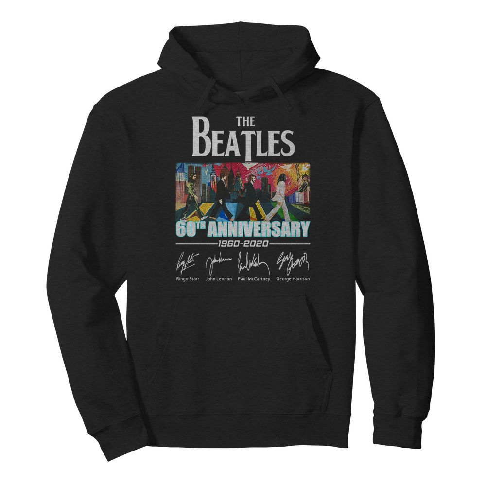 The Beatles 60th anniversary 1960-2020 signature  Unisex Hoodie