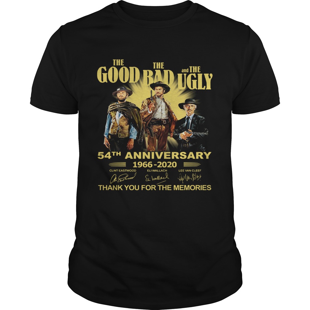 The Good The Bad And The Ugly 54th Anniversary 1966 2020 Thank You For The Memories Signatures shir