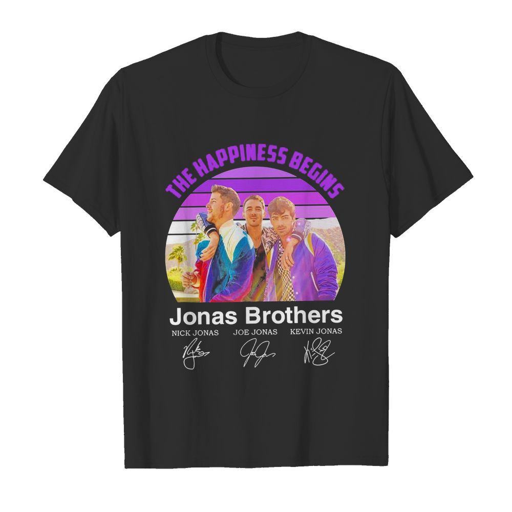 The Happiness Begins Jonas Brothers Signatures shirt