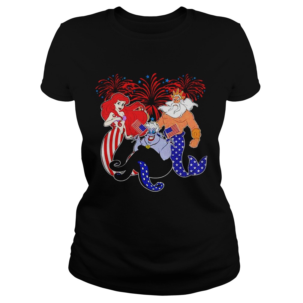 The Little Mermaid Happy The 4th Of July America  Classic Ladies