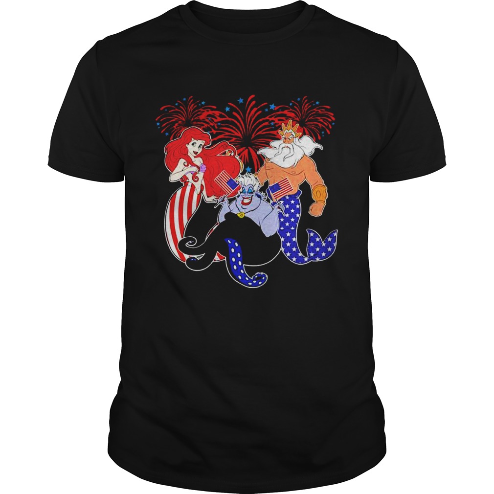 The Little Mermaid Happy The 4th Of July America  Unisex