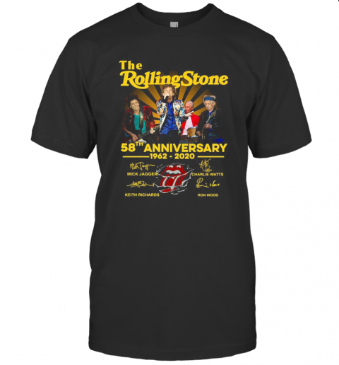 The Rolling Stone 58Th Anniversary 1962 2020 Signatures T-Shirt