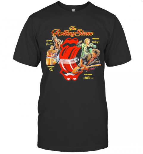 The Rolling Stone Band Members Signatures T-Shirt