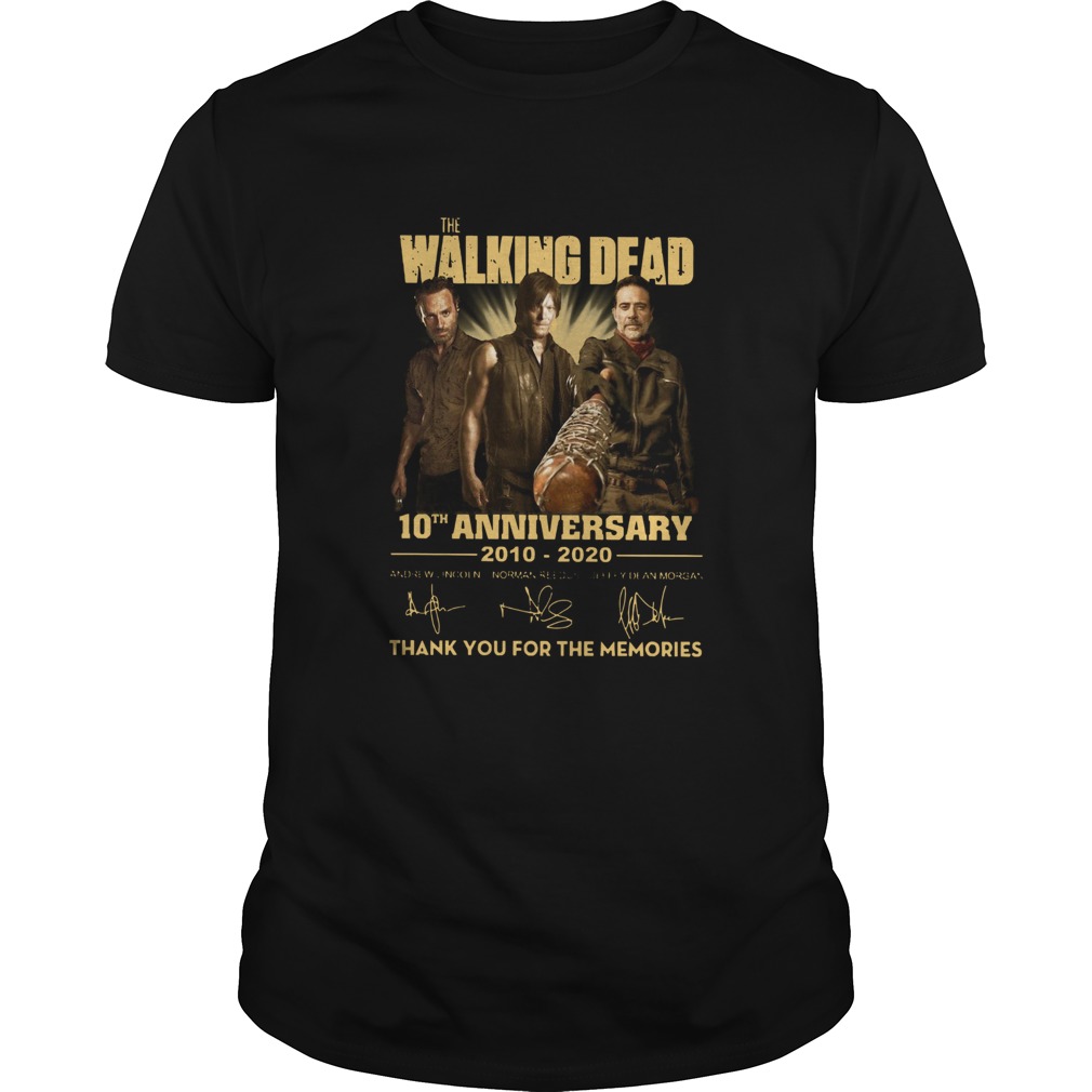 The Walking Dead 10th Anniversary 2010 2020 Full Cast Signatures  Unisex