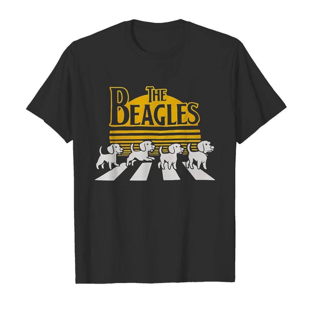 The beagles dogs abbey road vintage shirt