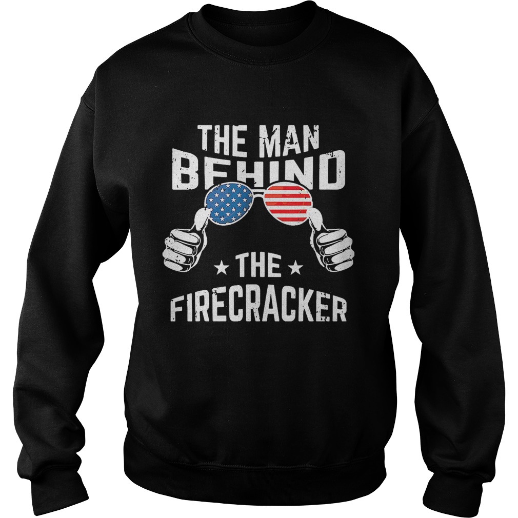 The man behind the firecracker American flag  Sweatshirt