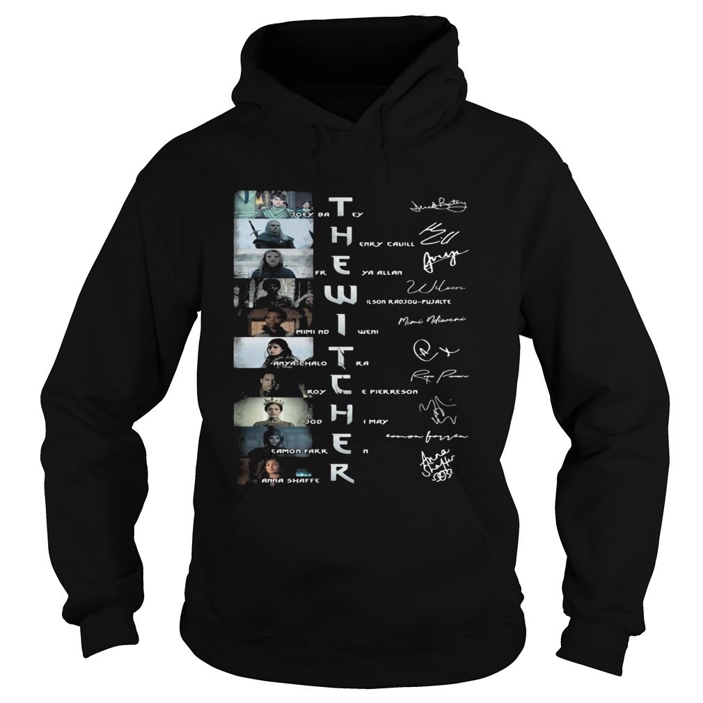 The witcher movie characters signatures  Hoodie