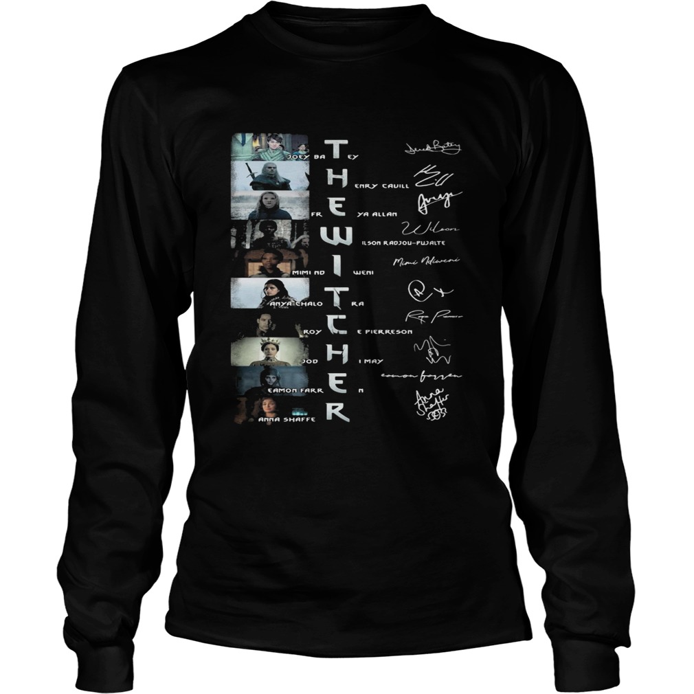 The witcher movie characters signatures  Long Sleeve