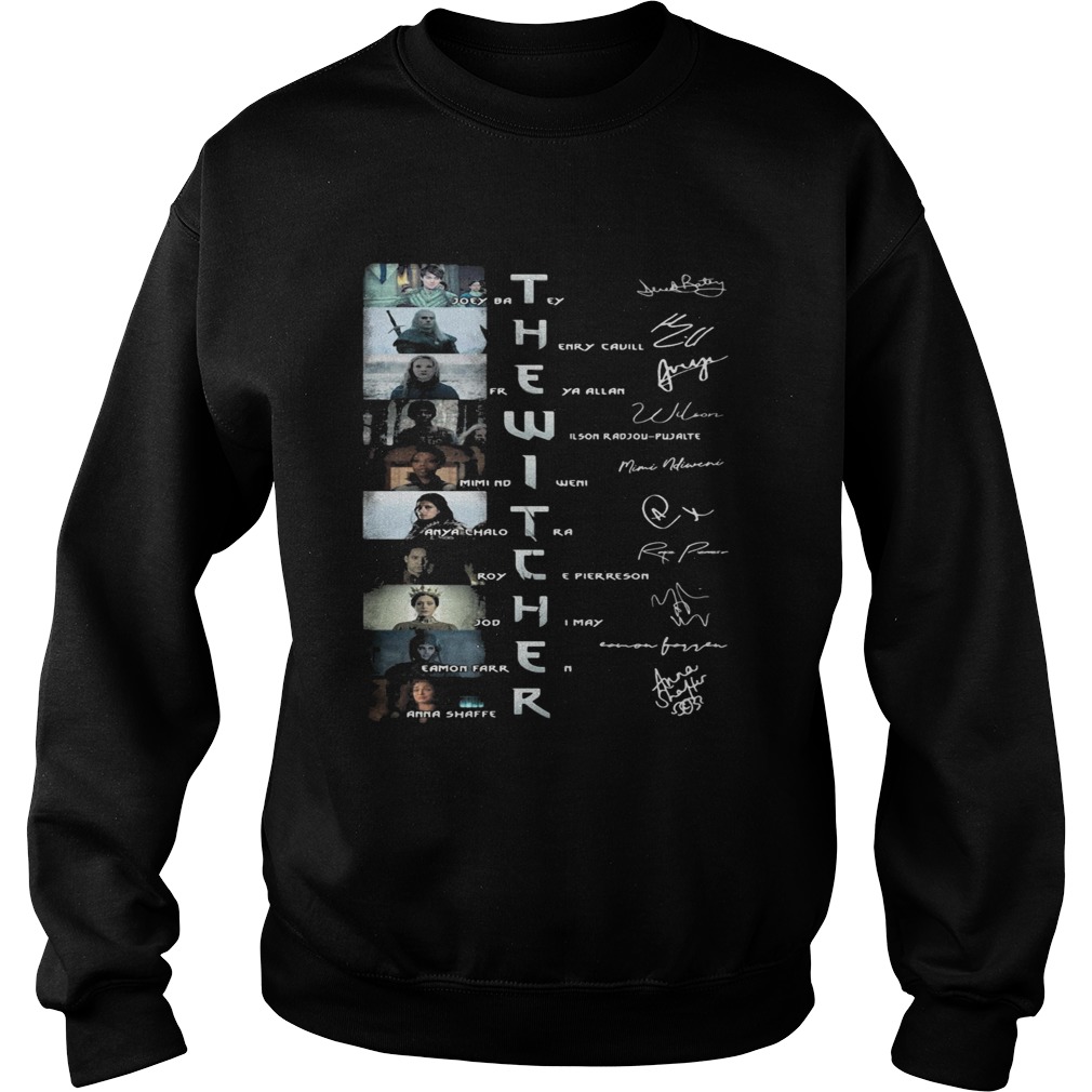 The witcher movie characters signatures  Sweatshirt