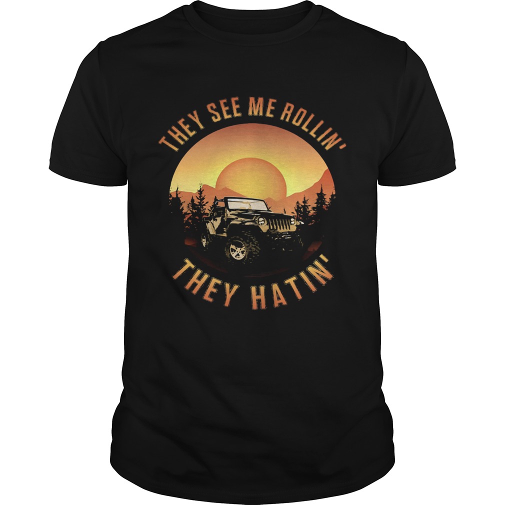 They See me Rollin They Hatin Crewneck Car shirt LlMlTED EDlTlON