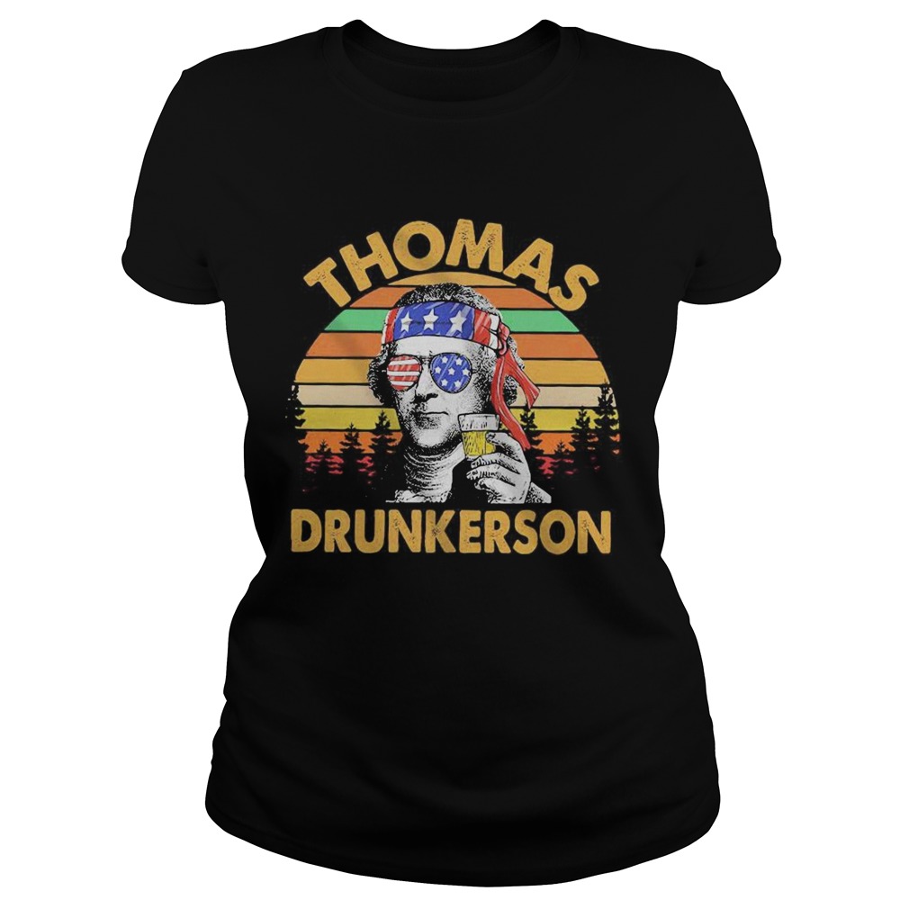 Thomas drunkerson independence day vintage retro  Classic Ladies