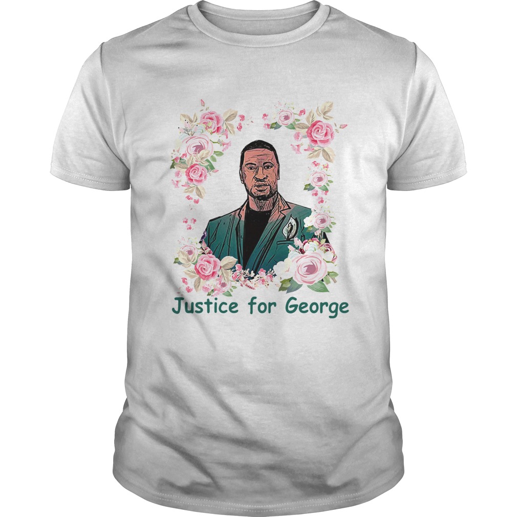 Top Justice For George Floyd Floral I Cant Breathe shirt