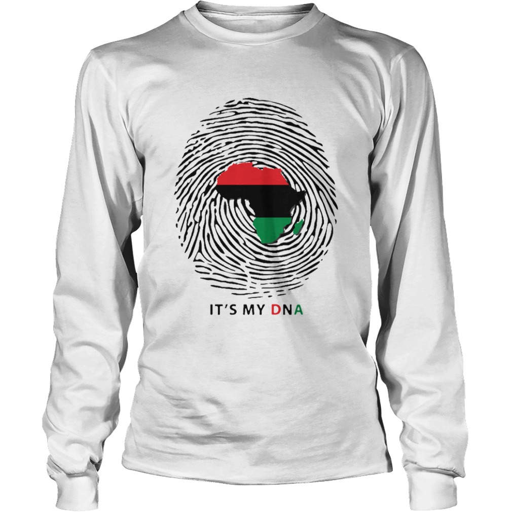 Top PanAfrican Flag Its My DNA  Long Sleeve