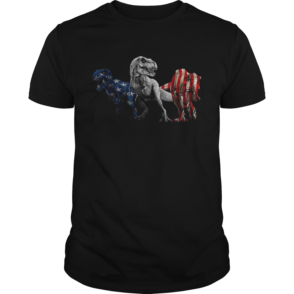 Trex Dinosaur American Flag 4th Of July  Unisex