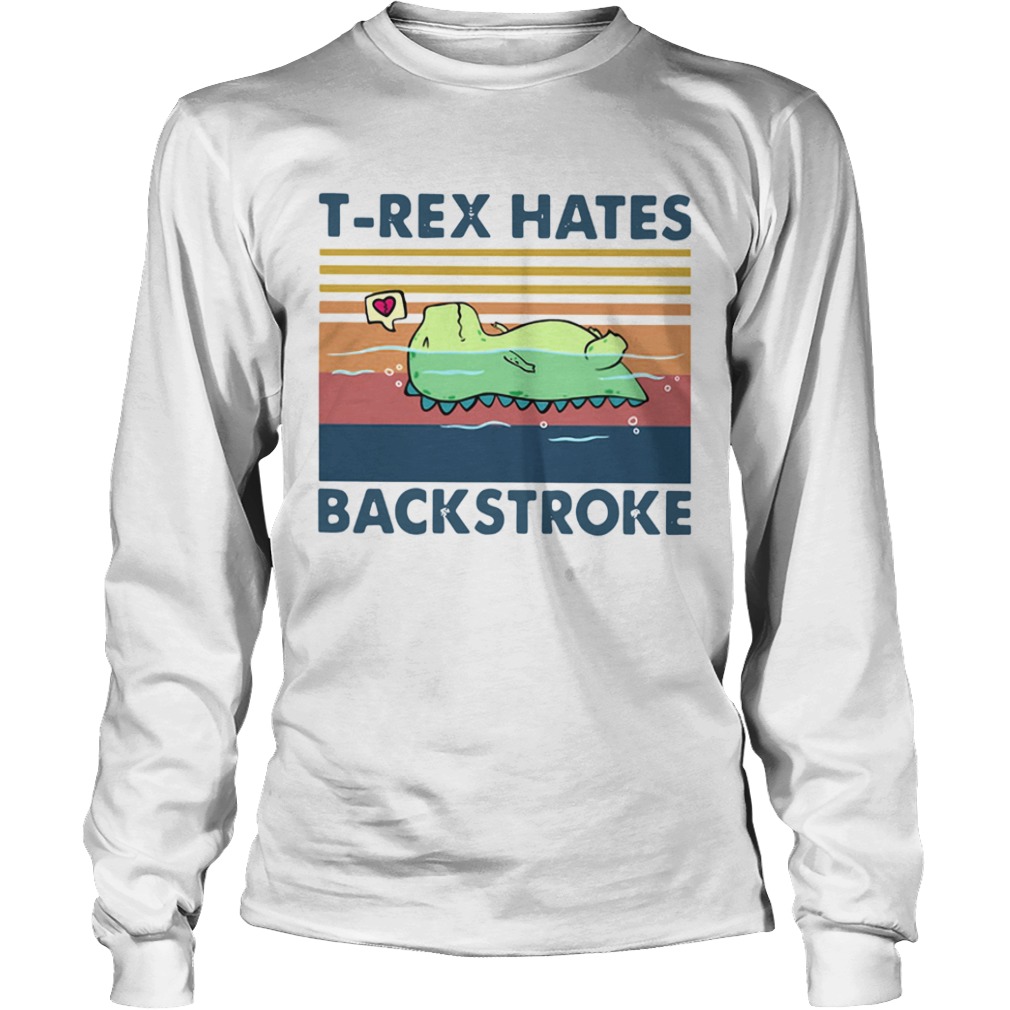 Trex Hates Backstroke Vintage  Long Sleeve