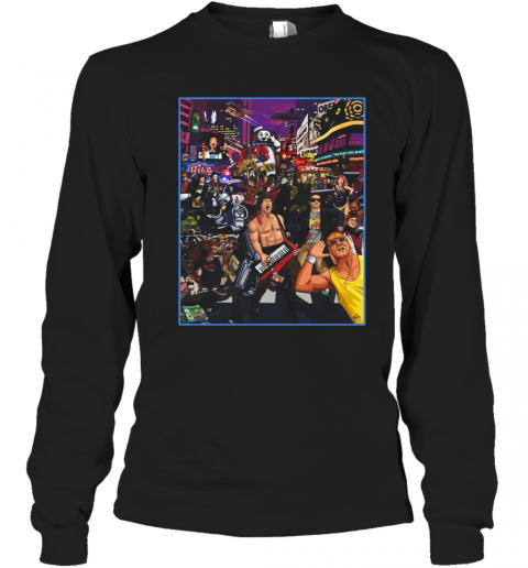 Tribute To 80S Pop Culture T-Shirt Long Sleeved T-shirt 