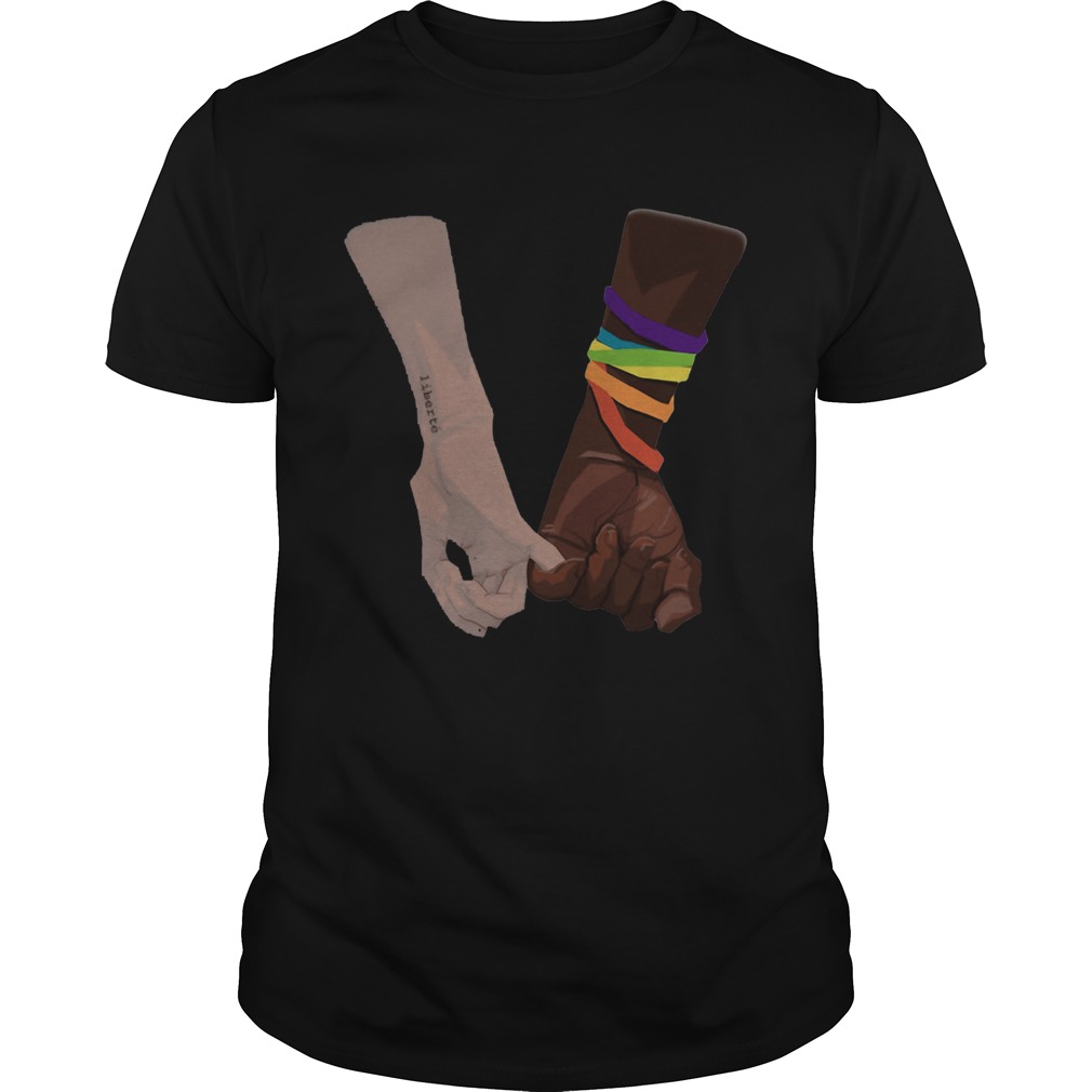 Two Hand Black Lives Matter Color shirt