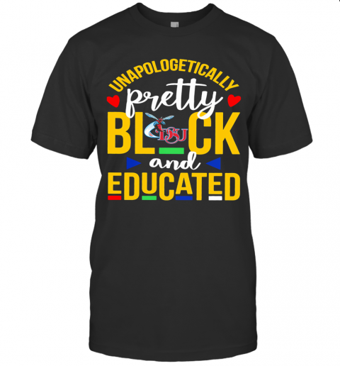 Unapologetically Pretty Black And Educated Delaware State University Heart Styles 90'S T-Shirt