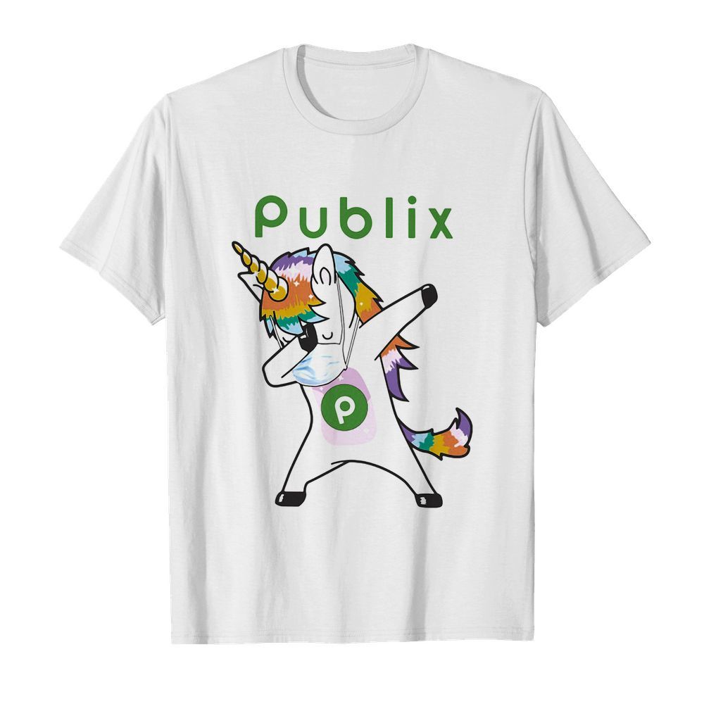 Unicorn mask publix logo star shirt