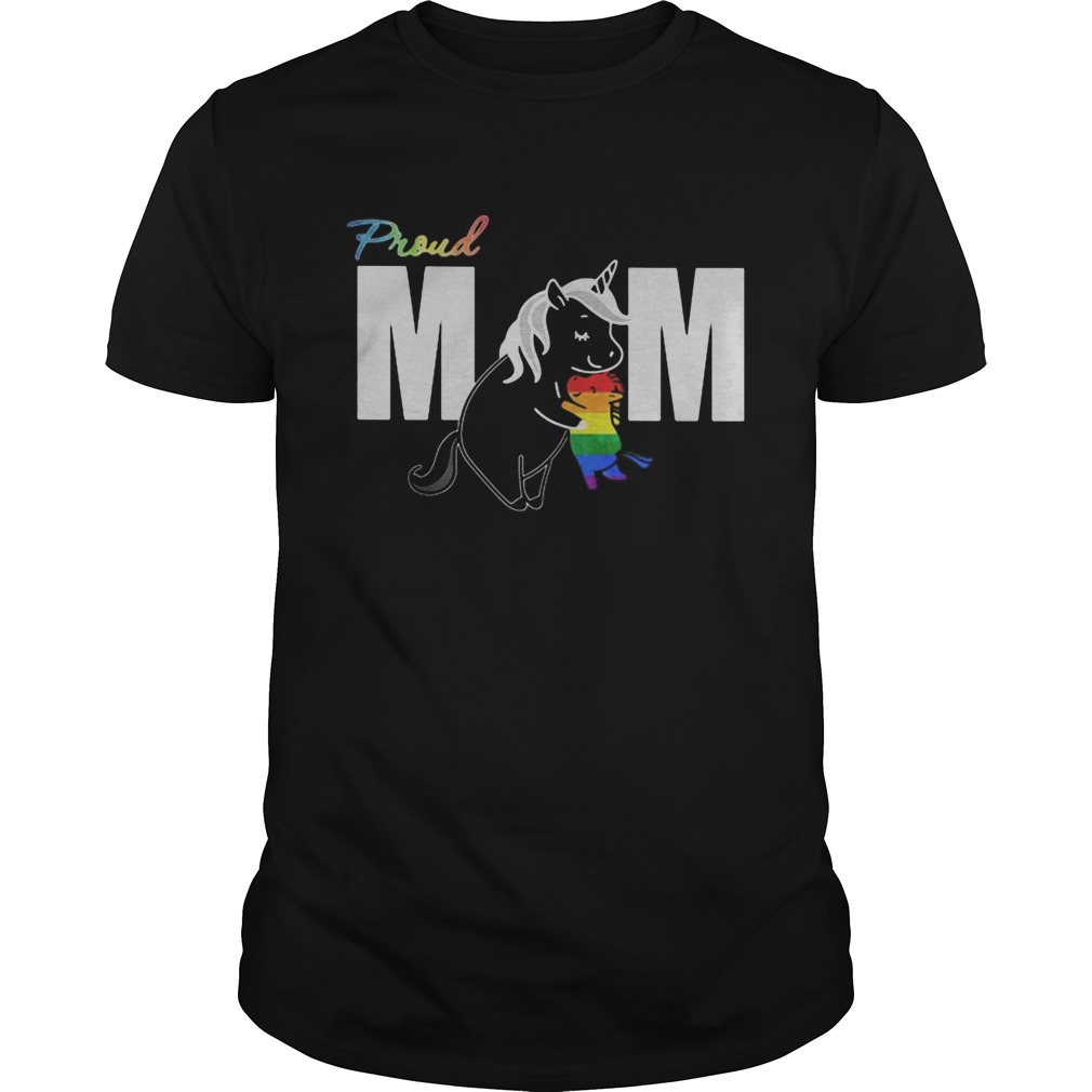 Unicorn proud mom lgbt shirt