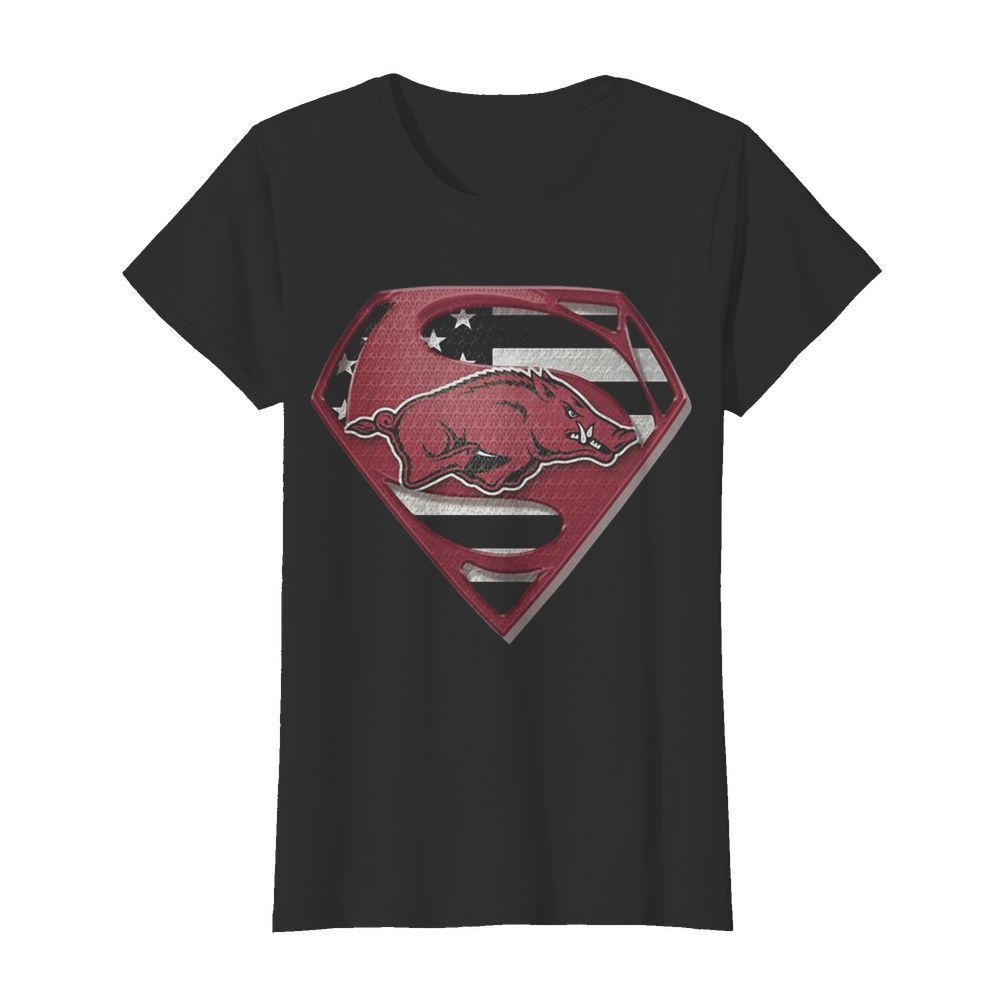 University Of Arkansas Hog Superman  Classic Women's T-shirt