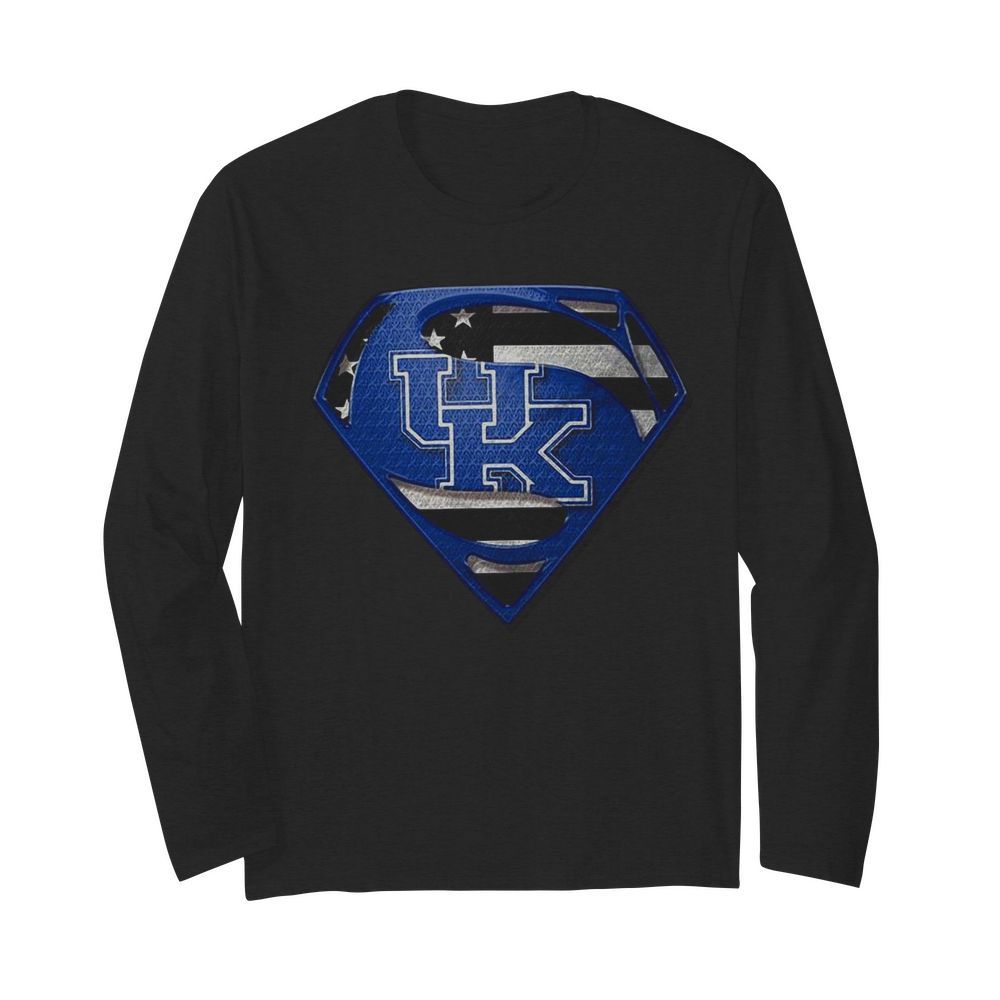 University Of Kentucky Superman  Long Sleeved T-shirt 