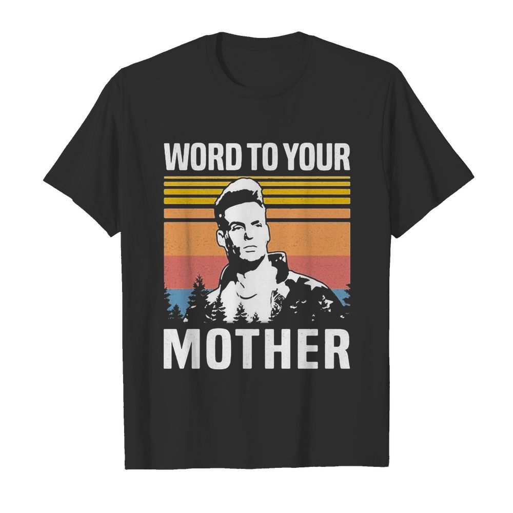 Vanilla ice word to your mother vintage retro shirt