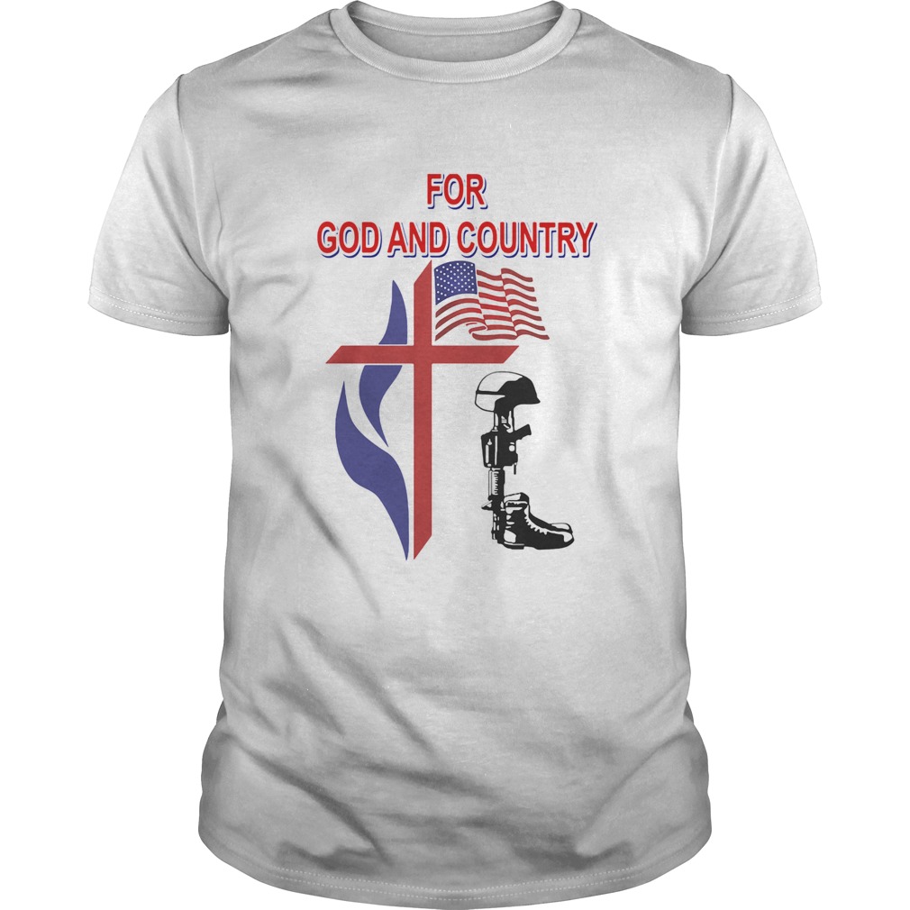 Veteran for god and country american flag independence day shirt