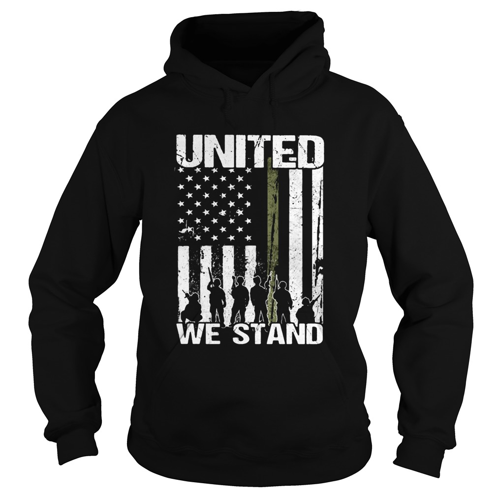 Veteran united we stand american flag independence day  Hoodie