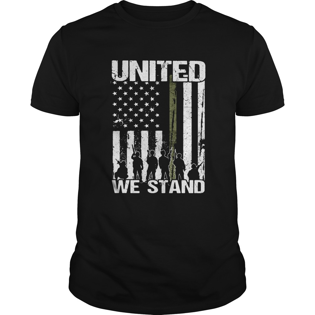 Veteran united we stand american flag independence day  Unisex