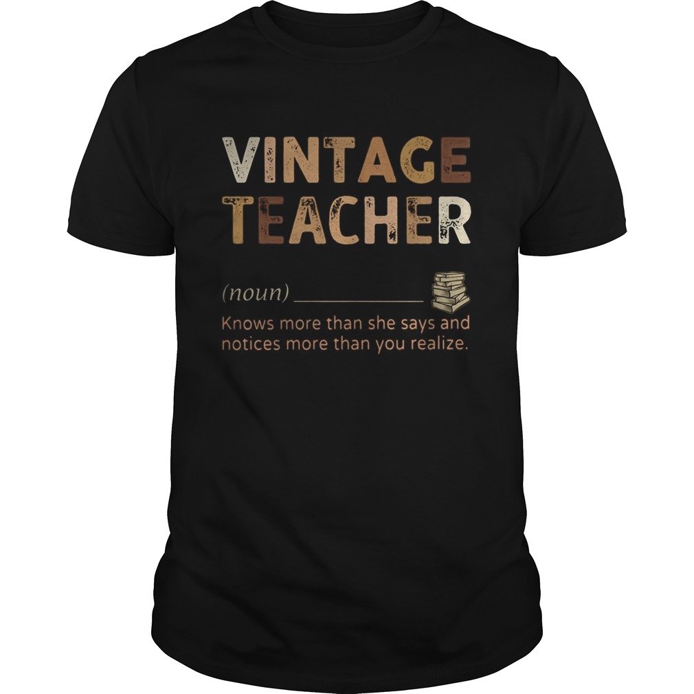 Vintage teacher knows more than she says black lives matter  Unisex