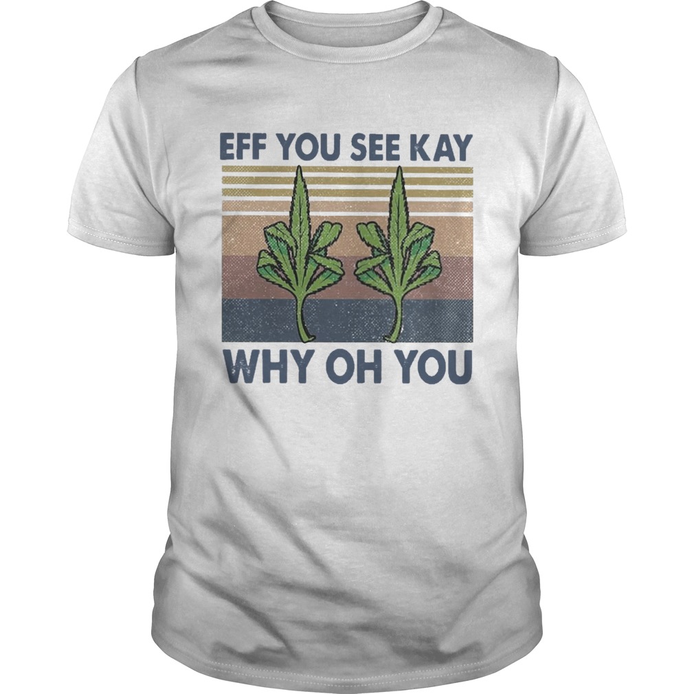 Weed Yoga Eff You See Kay Why Oh You Vintage  Unisex