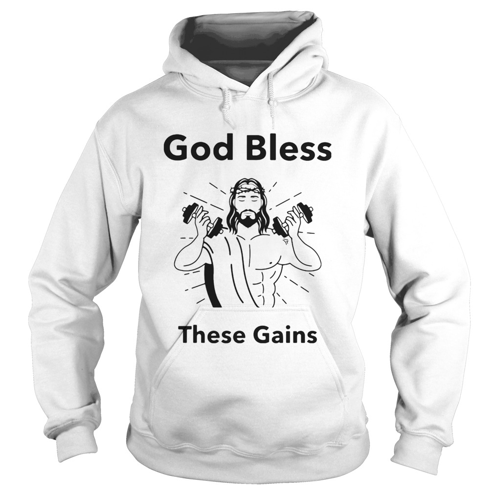 Weightlifting god bless these gains  Hoodie