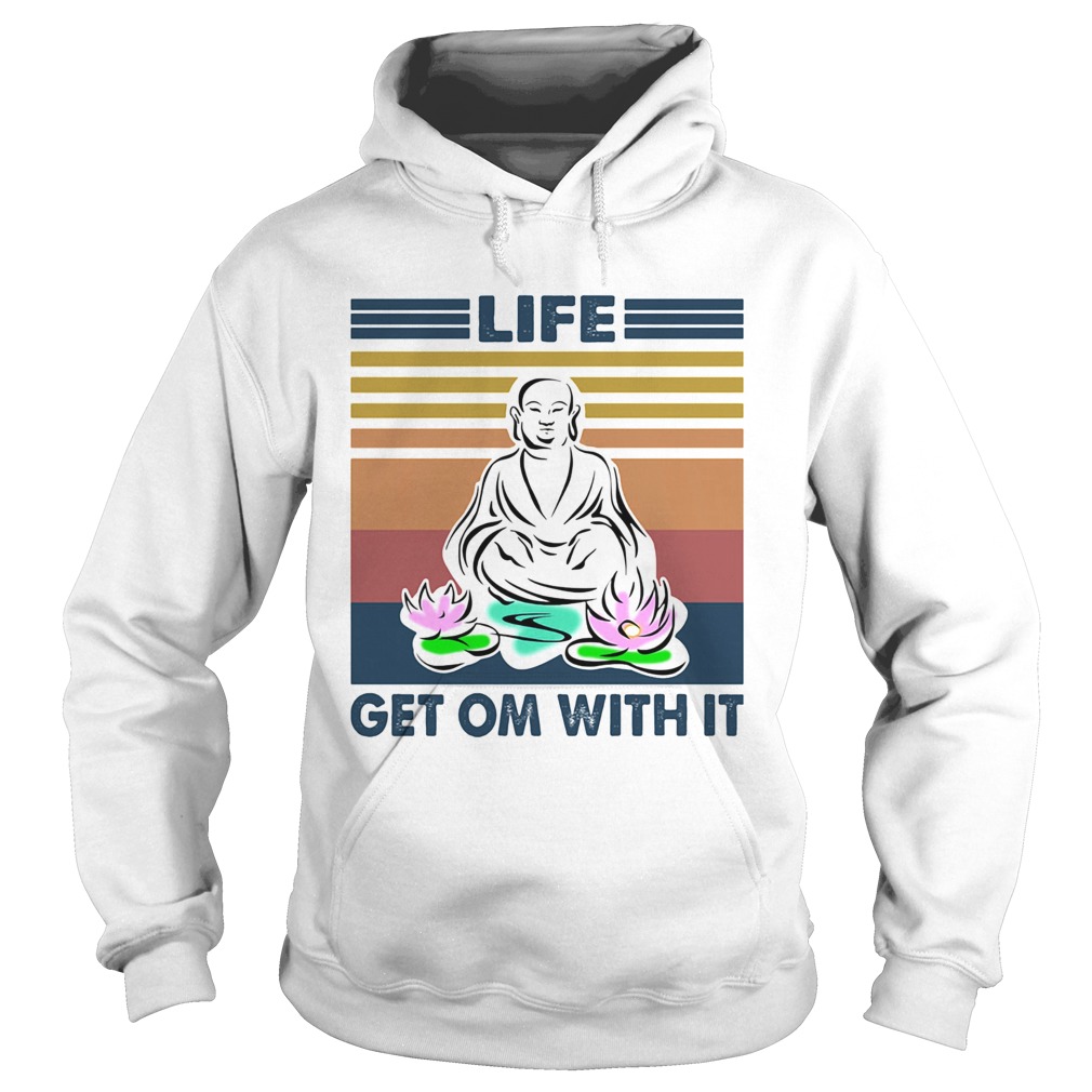 Yoga life get om with it vintage  Hoodie