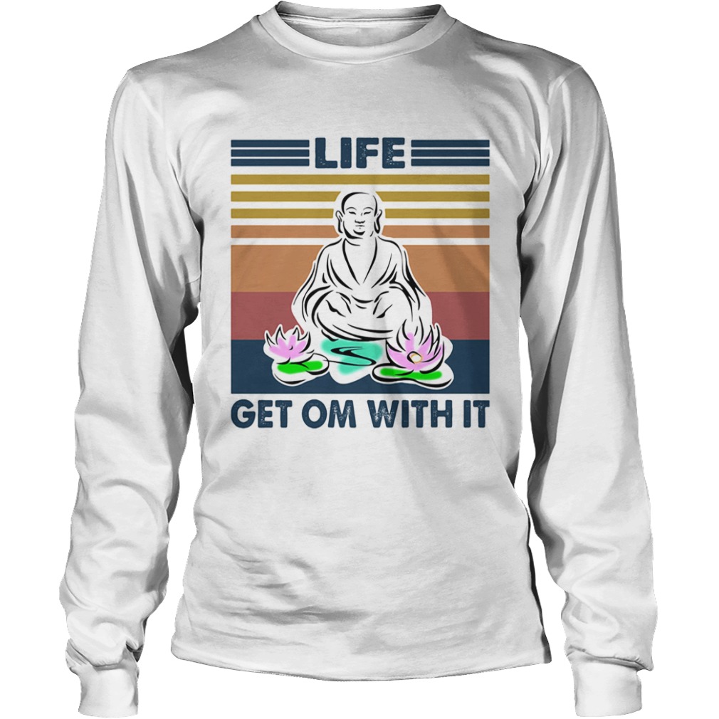 Yoga life get om with it vintage  Long Sleeve