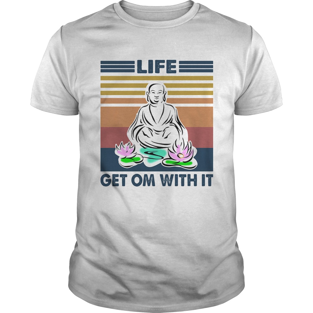 Yoga life get om with it vintage  Unisex