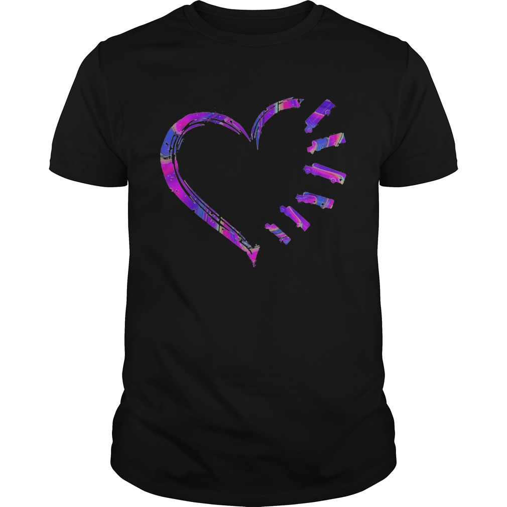 bus driver heart shirt