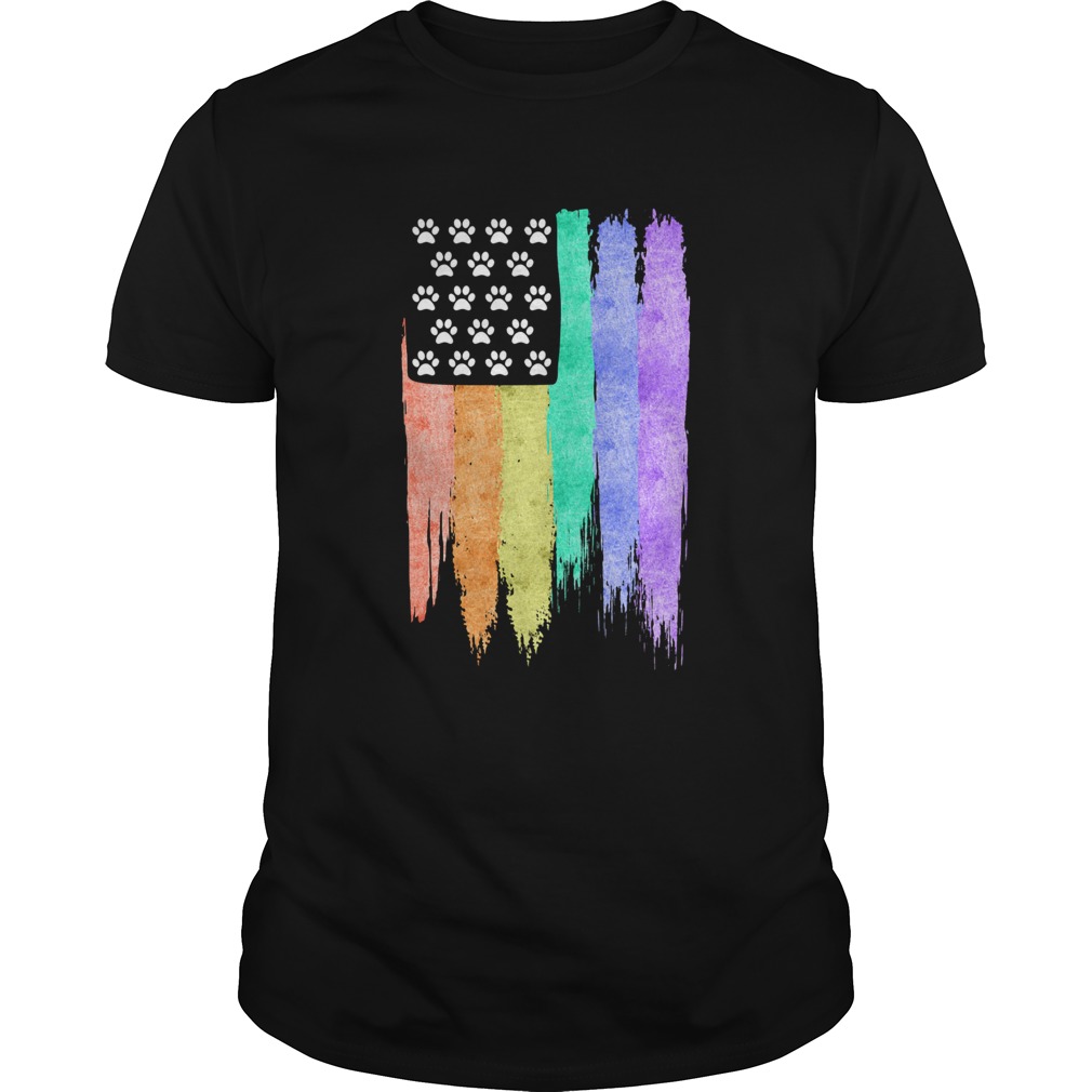 cat footprint LGBT shirt