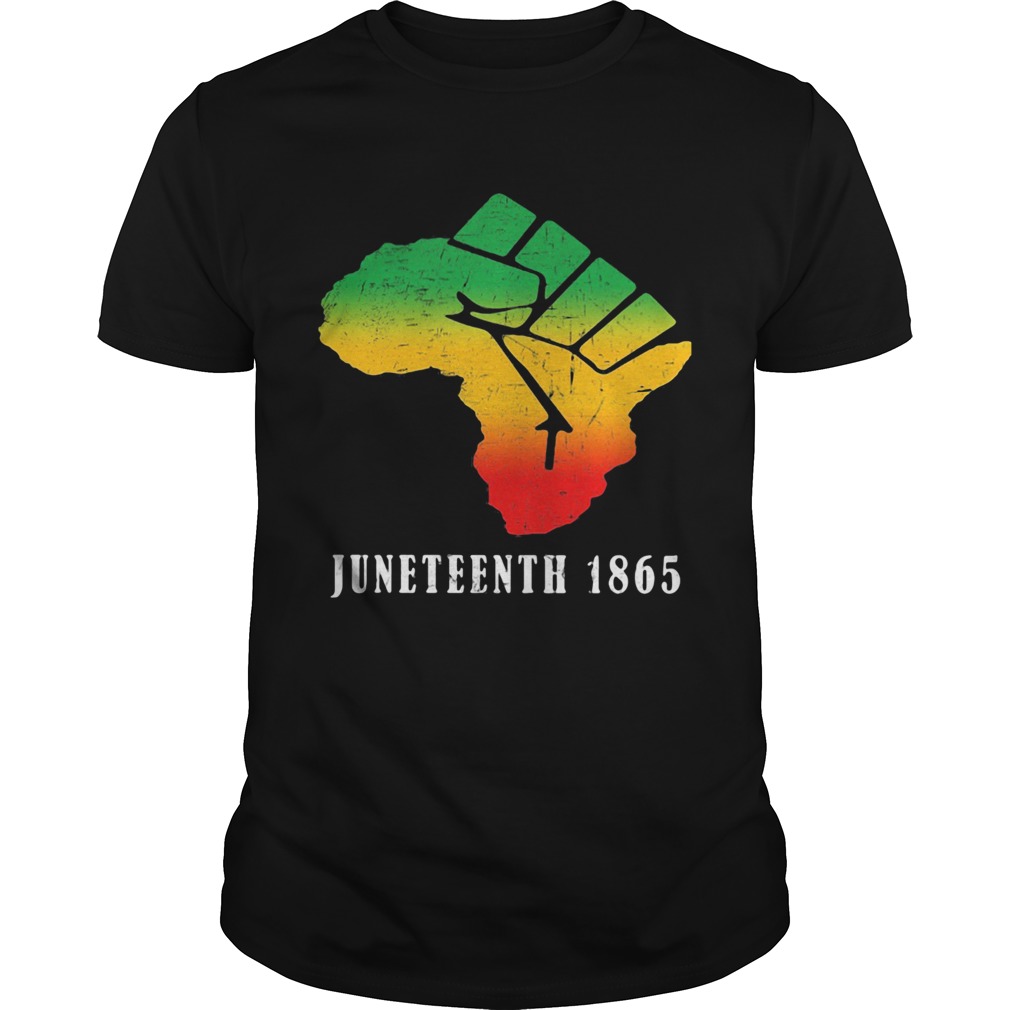 juneteenth 1865 fist shirt