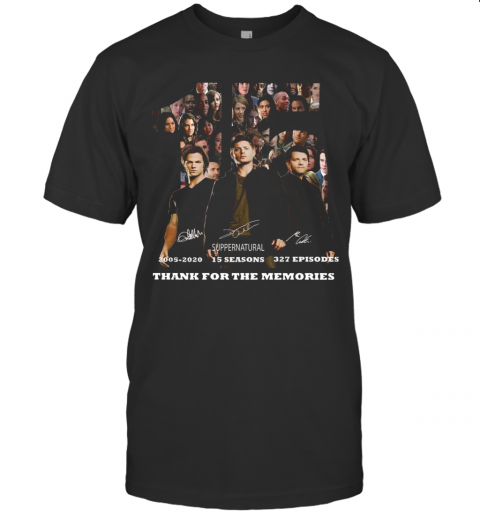 15 Years Of Supernatural Thank You For The Memories T-Shirt