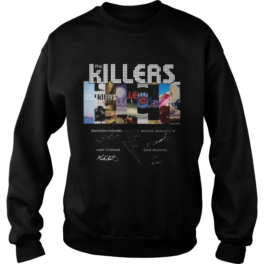 1594975984The killers band members signatures  Sweatshirt