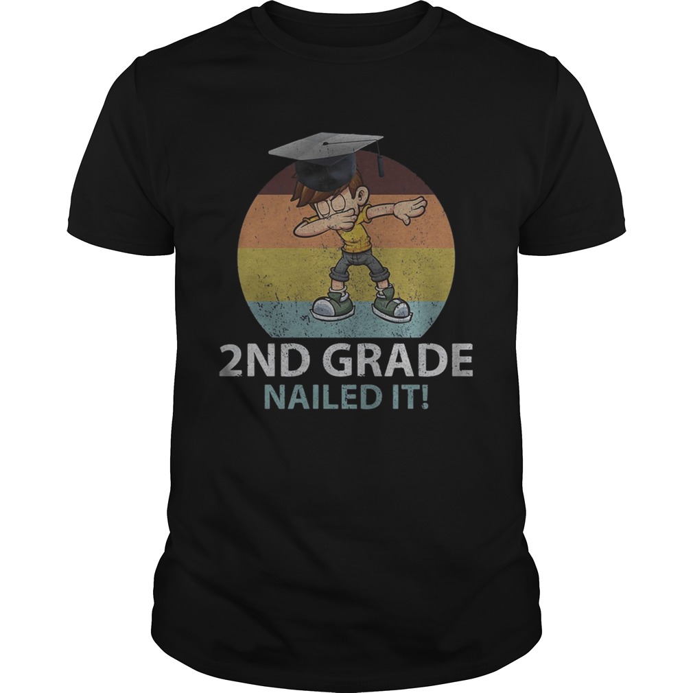 2nd grade nailed it vintage retro shirt