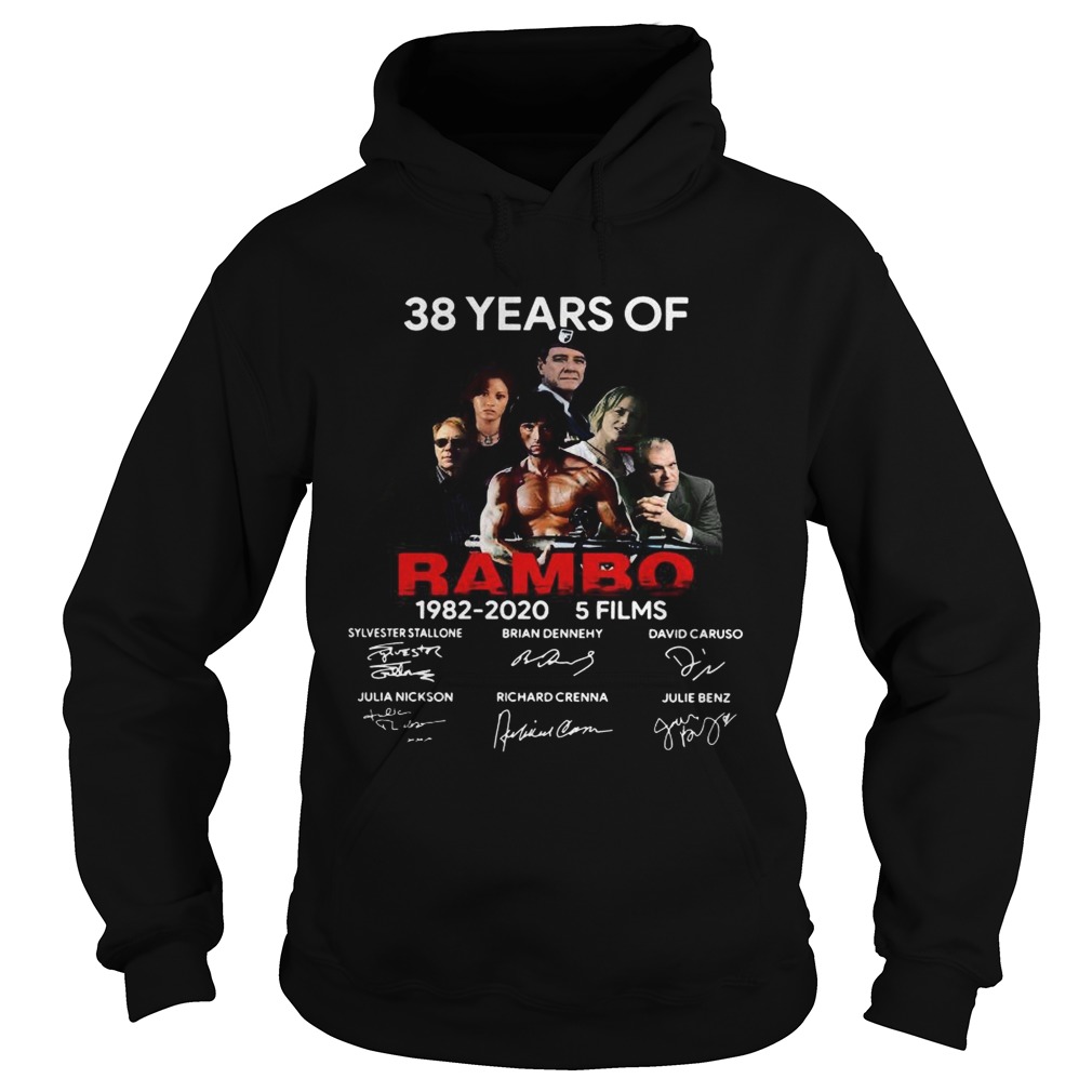 38 YearsRambo 19822020 5 Films Signature  Hoodie