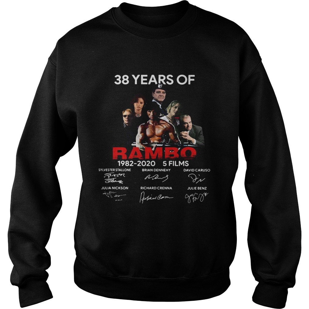 38 YearsRambo 19822020 5 Films Signature  Sweatshirt