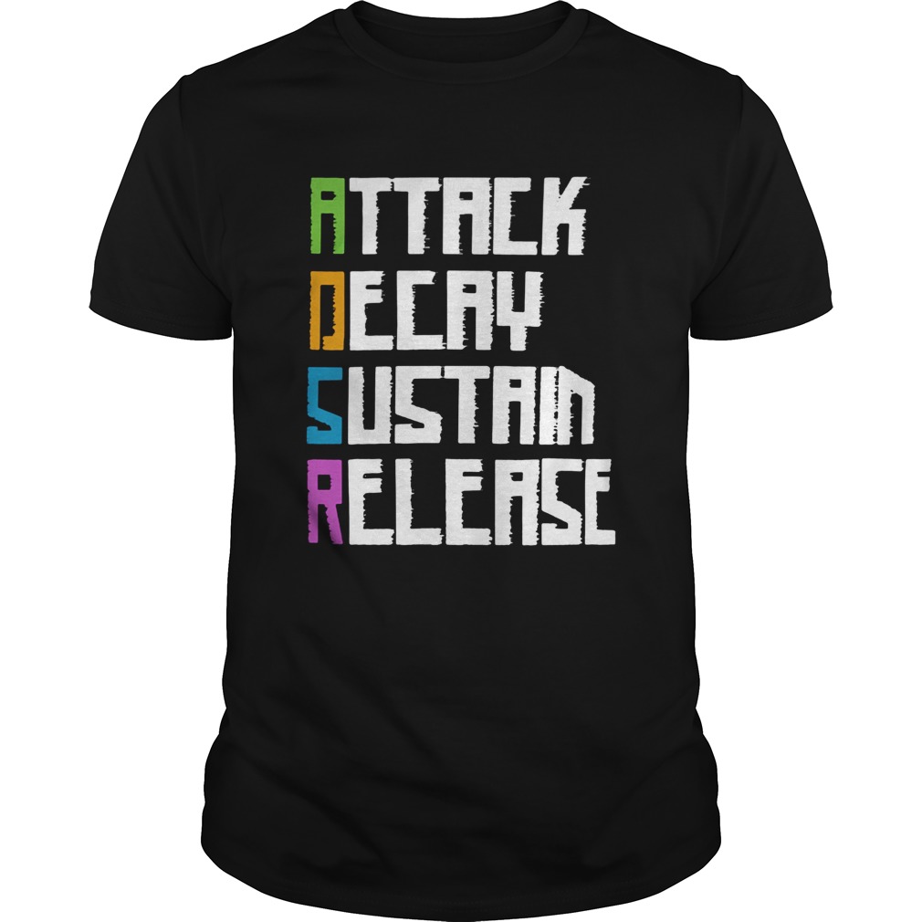 ADSR attack decay sustain release  Unisex