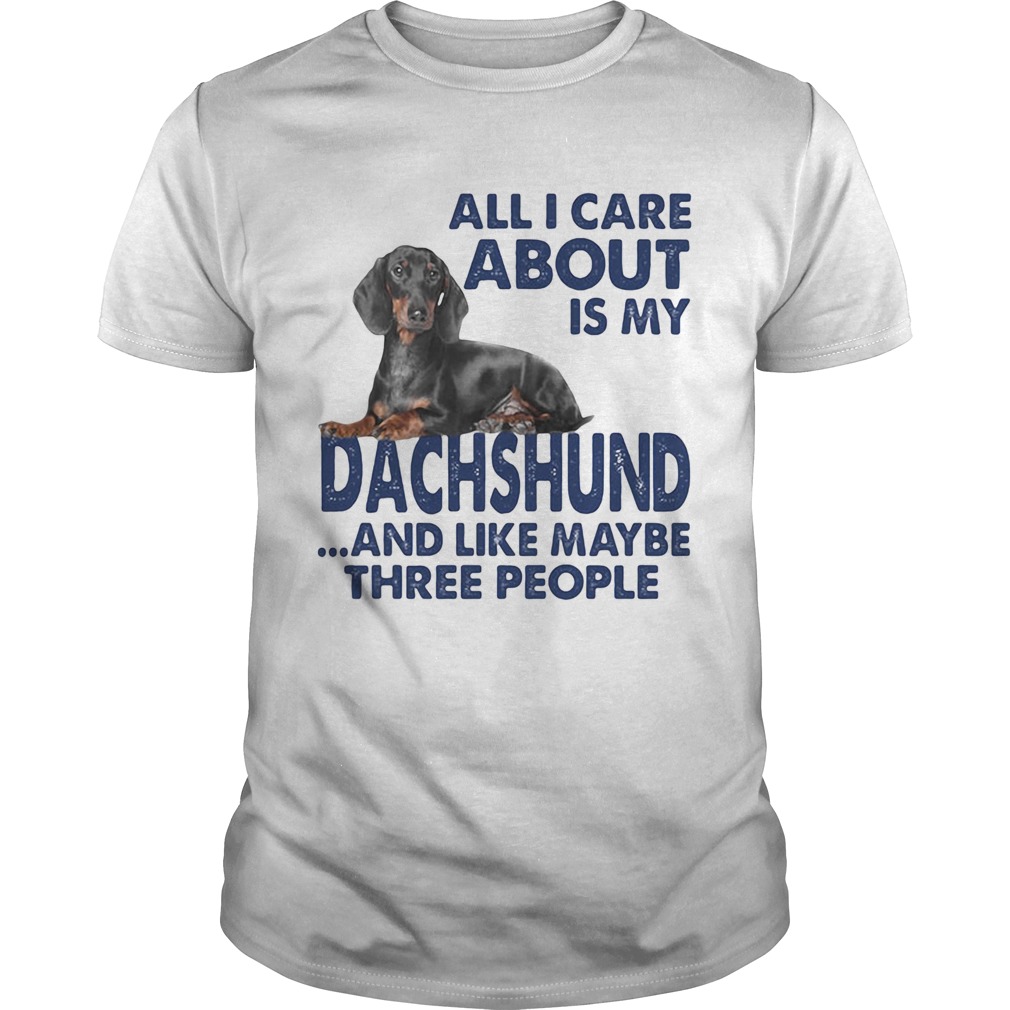 All i care about is my dachshund and like maybe three people shirt