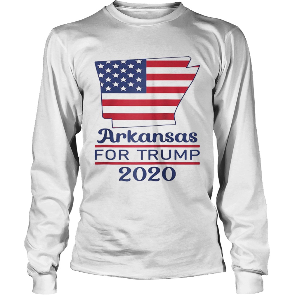 Arkansas for donald trump 2020 flag  Long Sleeve